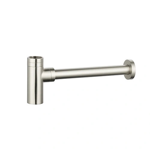 Сифон для раковины AQUAme AQM7010BN латунный, никель шлифованный Сифон для раковины AQUAme AQM7010BN латунный, никель шлифованный