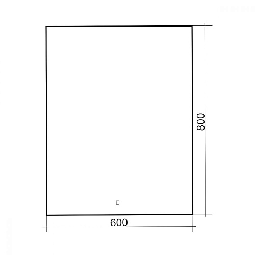 Зеркало ABBER See AG6103S-0.6 с подсветкой, сенсор, диммер Зеркало ABBER See AG6103S-0.6 с подсветкой, сенсор, диммер