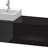 Тумба под раковину Duravit XSquare XS4914L4040 160 см черный глянцевый Тумба под раковину Duravit XSquare XS4914L4040 160 см черный глянцевый