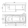 Акриловая ванна Alex Baitler SAIMA 150 прямоугольная 150х70 SAIMA 150*70 Акриловая ванна Alex Baitler SAIMA 150 прямоугольная 150х70 SAIMA 150*70