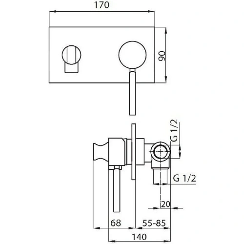 Гигиенический душ CEZARES APHRODITE-DIF-01-Bi Гигиенический душ CEZARES APHRODITE-DIF-01-Bi