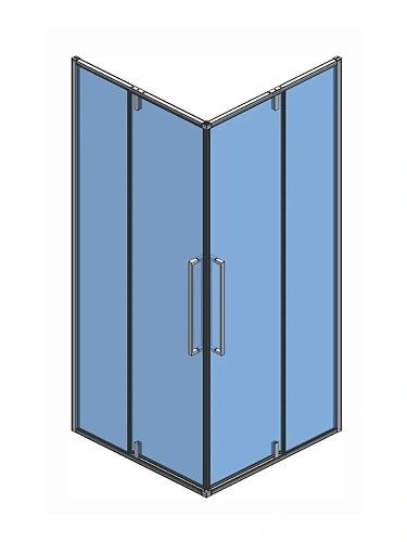 Душевой уголок AQUAme AQM7102 900x900x1950мм стекло 6мм, цвет профиля хром Душевой уголок AQUAme AQM7102 900x900x1950мм стекло 6мм, цвет профиля хром