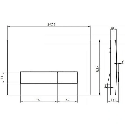 Инсталляция для унитаза BERGES АТОМ Line 410 кнопка матовый никель 040345 Инсталляция для унитаза BERGES АТОМ Line 410 кнопка матовый никель 040345