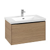 Картинка анонса товара «тумба под раковину villeroy &amp; boch subway 3.0 с подсветкой nordic oak / nordic oak c573l1vj»