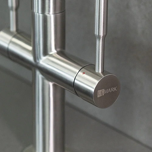 Смеситель для кухни Lemark Expert LM5063S с подключением к фильтру, сталь Смеситель для кухни Lemark Expert LM5063S с подключением к фильтру, сталь