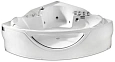 Акриловая ванна Gemy G9025 II B 155x155 угловая, универсальная, гидромассажная Акриловая ванна Gemy G9025 II B 155x155 угловая, универсальная, гидромассажная