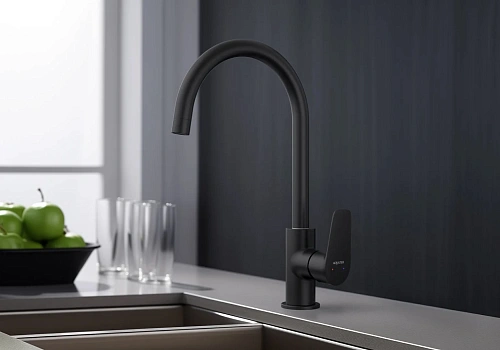 Смеситель для кухни Aquatek БЕТТА AQ1182MB Черный матовый Смеситель для кухни Aquatek БЕТТА AQ1182MB Черный матовый