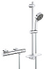 Картинка анонса товара «смеситель для душа grohe precision feel с душевым гарнитуром, хром (34791000) термостатитеский»