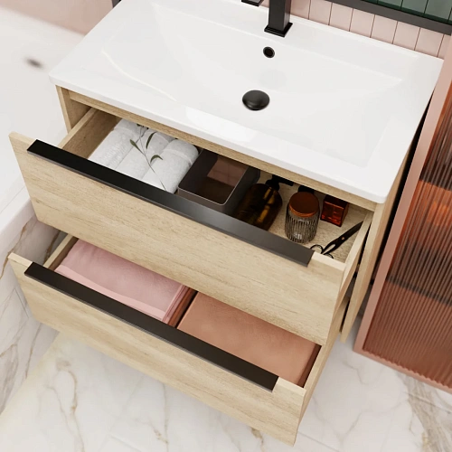 Тумба под раковину La Fenice Tesoro Nebraska 100 FNC-01-TES-DNN-100-2 натуральный Тумба под раковину La Fenice Tesoro Nebraska 100 FNC-01-TES-DNN-100-2 натуральный