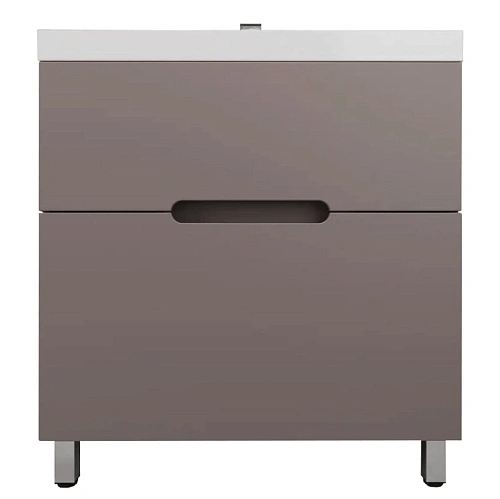 Тумба под раковину Style Line Матис 80 см ЛС-00002439 напольная, тауп темный Тумба под раковину Style Line Матис 80 см ЛС-00002439 напольная, тауп темный