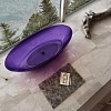 Ванна отдельностоящая ABBER AT9702Amethyst 180x85 универсальная, фиолетовый полиэфирная смола Ванна отдельностоящая ABBER AT9702Amethyst 180x85 универсальная, фиолетовый полиэфирная смола