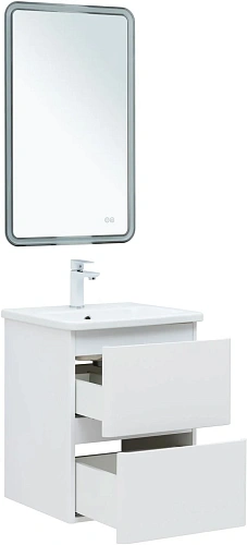 Тумба под раковину Aquanet Эмбер 50 белый матовый 00330463 напольная/подвесная Тумба под раковину Aquanet Эмбер 50 белый матовый 00330463 напольная/подвесная