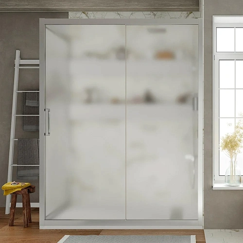 Душевой уголок STWORKI Эстерсунд 160x80 см профиль хром матовый, стекло матовое 467862 Душевой уголок STWORKI Эстерсунд 160x80 см профиль хром матовый, стекло матовое 467862