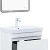Тумба под раковину Aquanet Слим 60 00346042 напольная, белый сатин Тумба под раковину Aquanet Слим 60 00346042 напольная, белый сатин