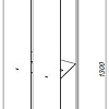 Полка Aquanet Магнум H 20x130 черная матовая, вертикальная 00326459 Полка Aquanet Магнум H 20x130 черная матовая, вертикальная 00326459
