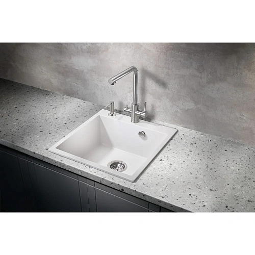 Кухонная мойка Milacio Murcia 51 Cuarzo (MC.77022), белый Кухонная мойка Milacio Murcia 51 Cuarzo (MC.77022), белый