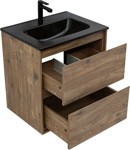 Тумба под раковину Aquanet Милан 60 дуб рустикальный 00336377 подвесная Тумба под раковину Aquanet Милан 60 дуб рустикальный 00336377 подвесная
