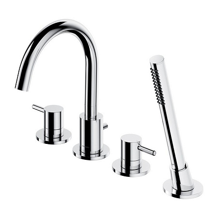 Смеситель на борт ванны OMNIRES Y Y1232CR хром на 4 отверстия Смеситель на борт ванны OMNIRES Y Y1232CR хром на 4 отверстия