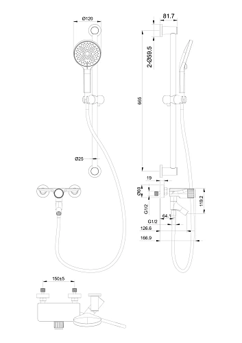Смеситель для ванны Wonzon & Woghand брашированное золото (WW-FE05L222-BG) Смеситель для ванны Wonzon & Woghand брашированное золото (WW-FE05L222-BG)