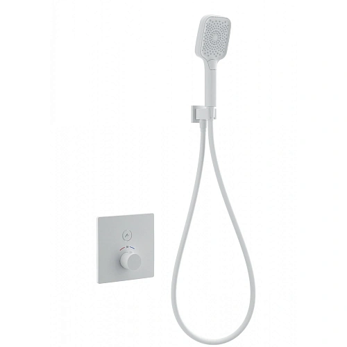 Смеситель для душа Wonzon & Woghand с термостатом, встраиваемый, белый матовый (WW-D1017-B-MW) Смеситель для душа Wonzon & Woghand с термостатом, встраиваемый, белый матовый (WW-D1017-B-MW)