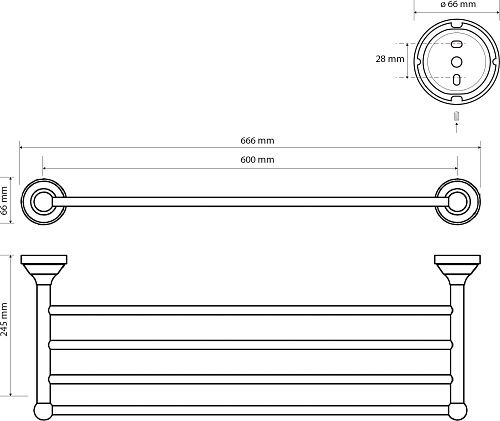 Полотенцедержатель Bemeta KERA 144702187 Полотенцедержатель Bemeta KERA 144702187