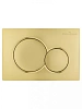 Клавиша смыва Wonzon &amp; Woghand механическая, брашированное золото (WW-IB232-BG)