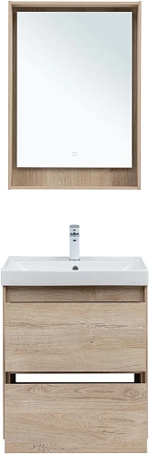 Тумба под раковину Aquanet Милан 60 дуб светлый 00336382 подвесная Тумба под раковину Aquanet Милан 60 дуб светлый 00336382 подвесная