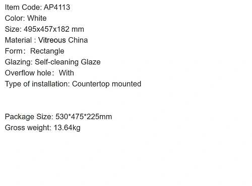 Раковина ARROW AP4113SX (AP4113) накладная Раковина ARROW AP4113SX (AP4113) накладная