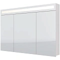 Зеркальный шкаф DREJA UNI, 120 см, 3 дверцы, 6 стеклянных полок, с LED-подсветкой и выключателем, бе 99.9013 Зеркальный шкаф DREJA UNI, 120 см, 3 дверцы, 6 стеклянных полок, с LED-подсветкой и выключателем, бе 99.9013