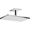 Картинка анонса товара «верхний душ hansgrohe rainmaker select 460 1jet ecosmart 24012400, белый/хром встраиваемый»