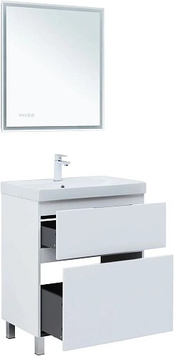 Тумба под раковину Aquanet Алвита New 70 00344133 напольная, белый матовый Тумба под раковину Aquanet Алвита New 70 00344133 напольная, белый матовый