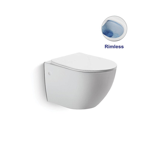 Унитаз подвесной Vincea Globo VT1-14 белый, ультратонкое сиденье soft-close Унитаз подвесной Vincea Globo VT1-14 белый, ультратонкое сиденье soft-close