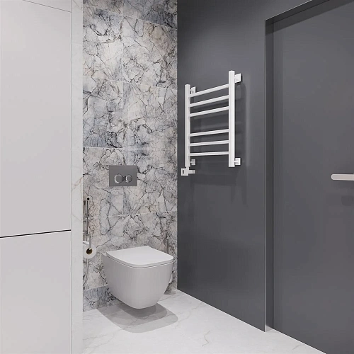 Полотенцесушитель электрический EWRIKA Деметра LP 60х50, белый L 536184 Полотенцесушитель электрический EWRIKA Деметра LP 60х50, белый L 536184