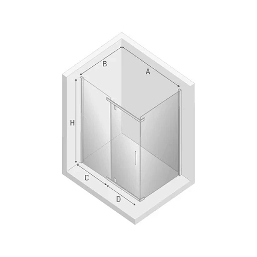 Душевой уголок NEW TRENDY NEW KOMFORT 120x90x195 K-0441 (хром) Душевой уголок NEW TRENDY NEW KOMFORT 120x90x195 K-0441 (хром)