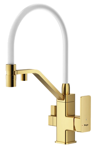 Смеситель для кухни Raglo R85.62.03 с гибким изливом с подключением к фильтру, золотой сатин Смеситель для кухни Raglo R85.62.03 с гибким изливом с подключением к фильтру, золотой сатин