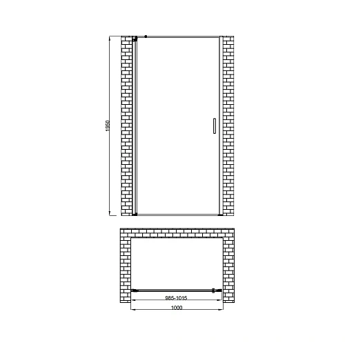 Душевая дверь BERGES LEGOS LS-1 1000 062022 Душевая дверь BERGES LEGOS LS-1 1000 062022