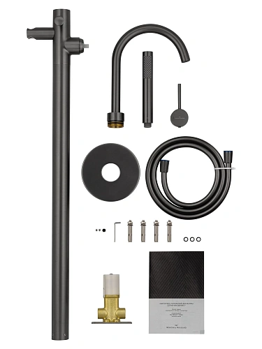 Смеситель для ванны Wonzon & Woghand STICK напольный, темный графит (WW-88649017-BGM) Смеситель для ванны Wonzon & Woghand STICK напольный, темный графит (WW-88649017-BGM)