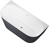 Картинка анонса товара «акриловая ванна allen brau priority 170x78 2.31003.21/am белый матовый (панель антрацит)»