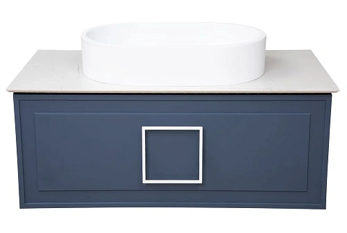 Тумба под раковину LA FENICE Cubo Blu Grigio синяя 90 FNC-01-CUB-BG-90 Тумба под раковину LA FENICE Cubo Blu Grigio синяя 90 FNC-01-CUB-BG-90