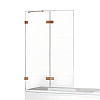 Картинка анонса товара «шторка на ванну new trendy avexa copper brushed 120 см exk-3812 l (брашированная медь)»