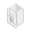 Душевая дверь NEW TRENDY NEW CORRINA 120x195 D-0090A (хром) Душевая дверь NEW TRENDY NEW CORRINA 120x195 D-0090A (хром)