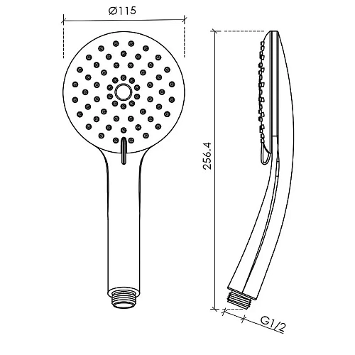 Душевая лейка Sancos Lotus SC6003CH диаметр 115 мм, 3 режима, хром Душевая лейка Sancos Lotus SC6003CH диаметр 115 мм, 3 режима, хром