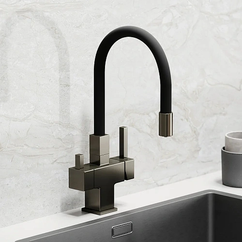 Смеситель для кухни Sancos Arno SC4005GG под фильтр, вороненая сталь Смеситель для кухни Sancos Arno SC4005GG под фильтр, вороненая сталь