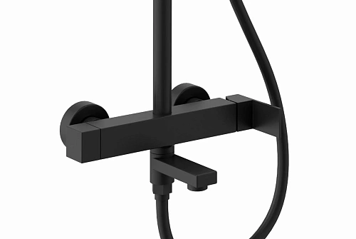 Душевая система Kaiser Cube черный матовый 01582-9 Душевая система Kaiser Cube черный матовый 01582-9