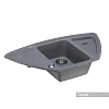 Кухонная мойка Aquaton Лория 1A715032LR230 из литого мрамора, угловая, серая Кухонная мойка Aquaton Лория 1A715032LR230 из литого мрамора, угловая, серая
