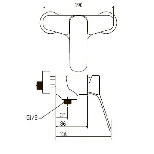 Смеситель для душа Kaiser Sona 75077 Смеситель для душа Kaiser Sona 75077