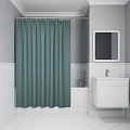 Штора для ванны IDDIS (DW05P18i11) 200х180 см, полиэстер зеленый Штора для ванны IDDIS (DW05P18i11) 200х180 см, полиэстер зеленый