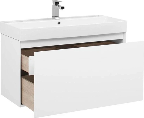 Тумба под раковину Aquanet Йорк 100 белый 00202091 Тумба под раковину Aquanet Йорк 100 белый 00202091