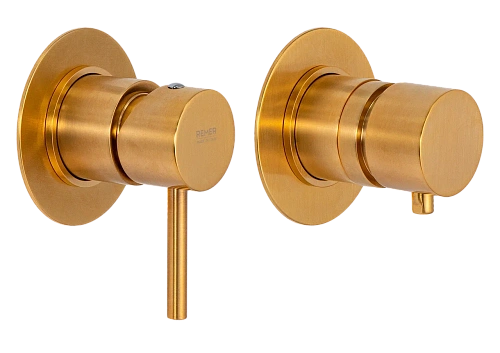 Смеситель для душа Remer X Style X96BG, золото брашированное Смеситель для душа Remer X Style X96BG, золото брашированное