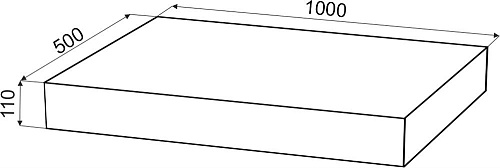Столешница STWORKI Ольборг 100 дуб карпентер, без отверстий, с тумбой 60 481933 Столешница STWORKI Ольборг 100 дуб карпентер, без отверстий, с тумбой 60 481933